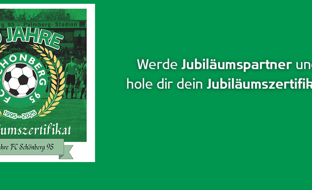30 Jahre FC Schönberg 95: Spendentafel Online